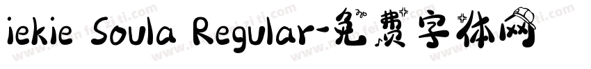 iekie Soula Regular字体转换